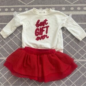 Cat & Jack 'Best Gift Ever' Christmas Outfit Baby 6-9M